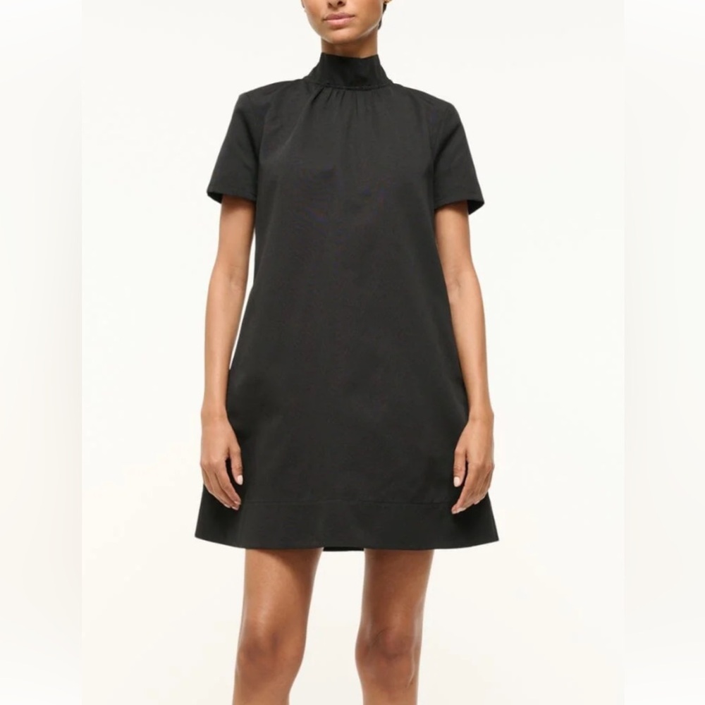STAUD Black Illana Mini Dress